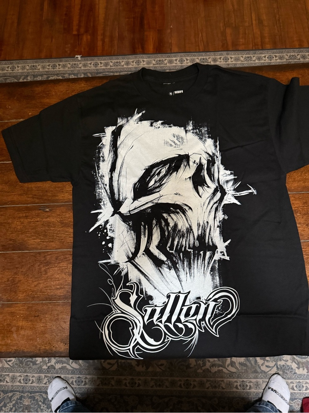 Sullen Black Short-Sleeve Skull Graphic Tee